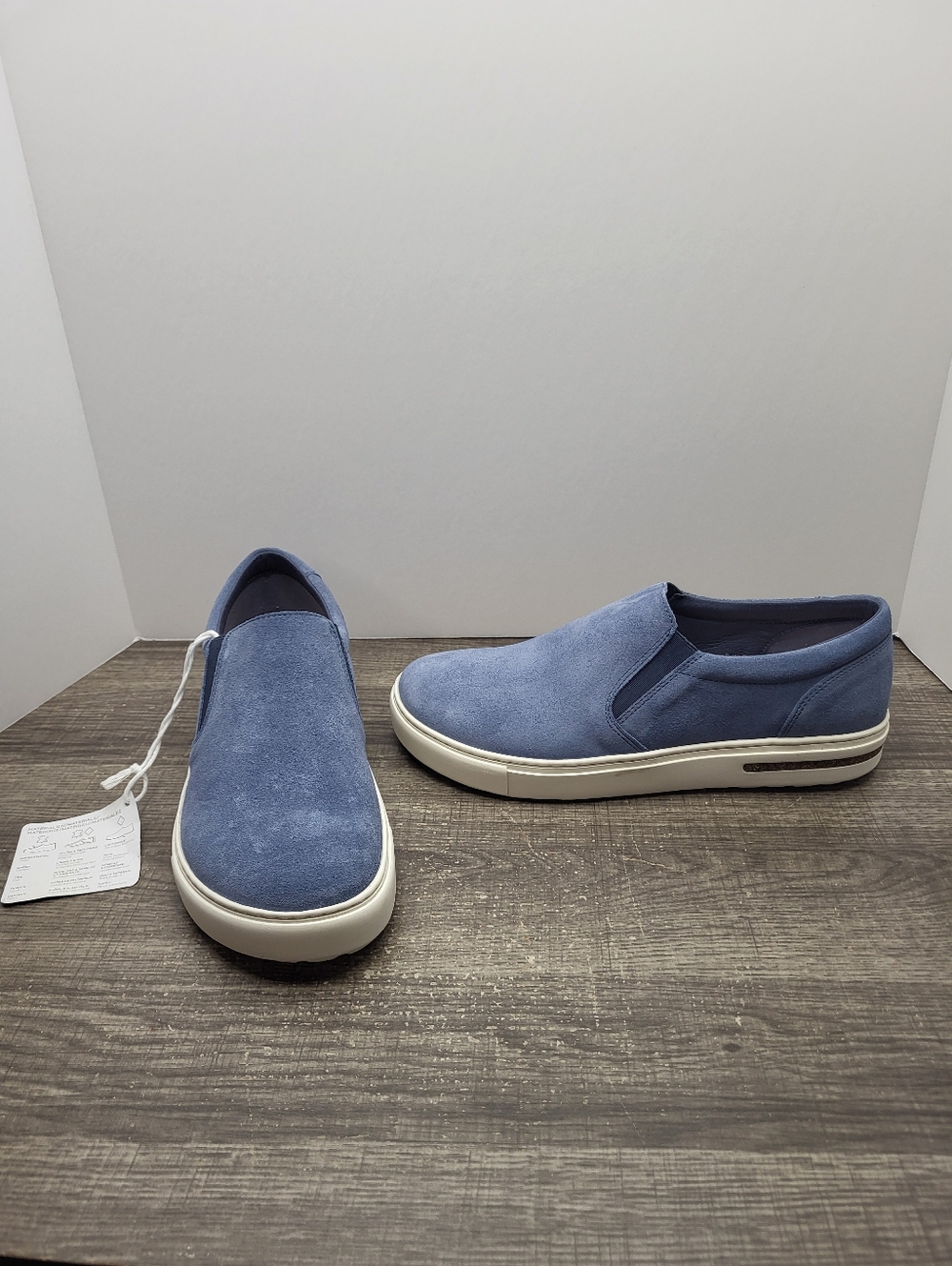 Birkenstock Oswego Women's Blue Suede Size EU 39 L8 M6 N Sneakers Shoes New